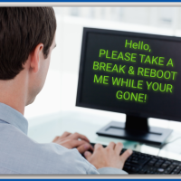 Please reboot your computer